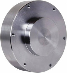 Pratt Burnerd America - Adapter Back Plate for 8" Diam Self Centering Lathe Chucks - Blank Mount, 2-1/4" Through Hole Diam, Steel - Eagle Tool & Supply