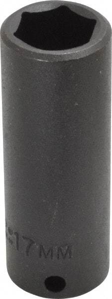 Proto - 3/8" Drive 17mm Deep Impact Socket - 6 Points, 2-47/64" OAL - Eagle Tool & Supply