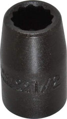 Proto - 1/2" Drive 1/2" Standard Impact Socket - 12 Points, 1-1/2" OAL - Eagle Tool & Supply