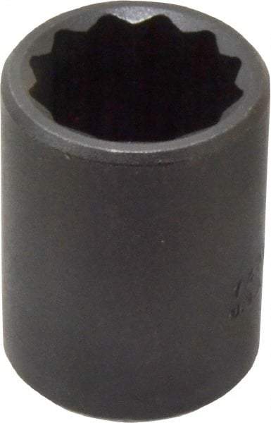 Proto - 1/2" Drive 15/16" Standard Impact Socket - 12 Points, 1-3/4" OAL - Eagle Tool & Supply