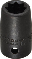 Proto - 1/2" Drive 7/16" Standard Impact Socket - 8 Points, 1-1/2" OAL - Eagle Tool & Supply