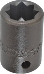 Proto - 1/2" Drive 9/16" Standard Impact Socket - 8 Points, 1-1/2" OAL - Eagle Tool & Supply