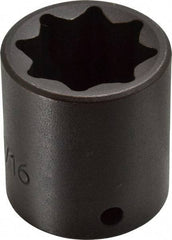 Proto - 1/2" Drive 15/16" Standard Impact Socket - 8 Points, 1-3/4" OAL - Eagle Tool & Supply