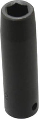 Proto - 1/2" Drive 1/2" Deep Impact Socket - 6 Points, 3-1/4" OAL - Eagle Tool & Supply