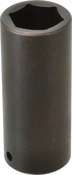 Proto - 1/2" Drive 1" Deep Impact Socket - 6 Points, 3-1/2" OAL - Eagle Tool & Supply