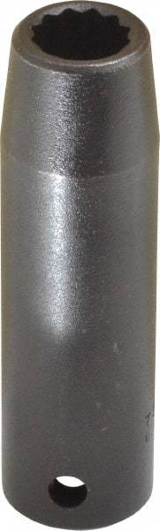 Proto - 1/2" Drive 1/2" Deep Impact Socket - 12 Points, 3-1/4" OAL - Eagle Tool & Supply