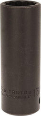 Proto - 1/2" Drive 13/16" Deep Impact Socket - 12 Points, 3-1/4" OAL - Eagle Tool & Supply