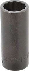 Proto - 1/2" Drive 1-1/16" Deep Impact Socket - 12 Points, 3-1/2" OAL - Eagle Tool & Supply