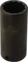 Proto - 1/2" Drive 1-3/16" Deep Impact Socket - 12 Points, 3-1/2" OAL - Eagle Tool & Supply