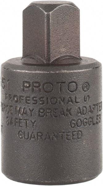 Proto - 3/8 Male 1/2 Female Impact Drive Adapter - 1-7/16" OAL - Eagle Tool & Supply