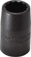Proto - 1/2" Drive 15mm Standard Impact Socket - 12 Points, 1-1/2" OAL - Eagle Tool & Supply