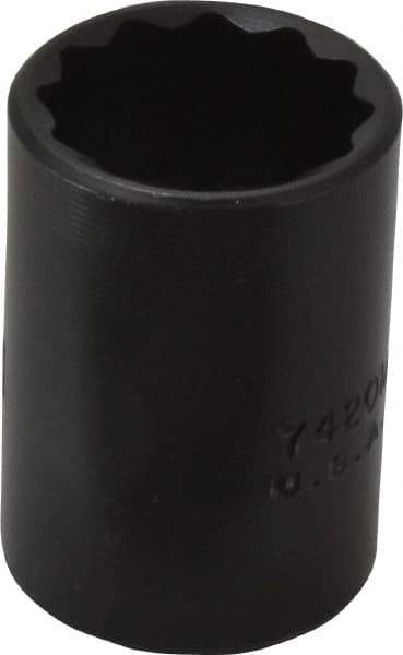 Proto - 1/2" Drive 20mm Standard Impact Socket - 12 Points, 1-1/2" OAL - Eagle Tool & Supply