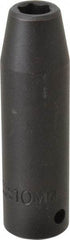 Proto - 1/2" Drive 10mm Deep Impact Socket - 6 Points, 3-1/4" OAL - Eagle Tool & Supply