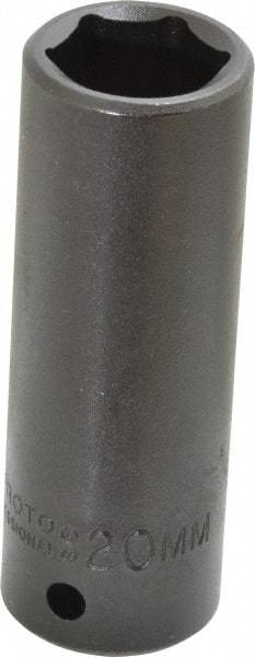 Proto - 1/2" Drive 20mm Deep Impact Socket - 6 Points, 3-1/4" OAL - Eagle Tool & Supply