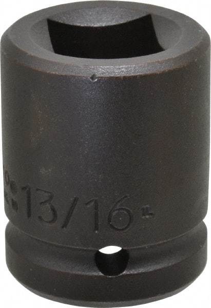 Proto - 3/4" Drive 13/16" Standard Impact Socket - 4 Points, 2" OAL - Eagle Tool & Supply