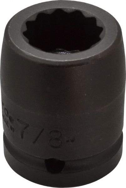 Proto - 3/4" Drive 7/8" Standard Impact Socket - 12 Points, 2" OAL - Eagle Tool & Supply