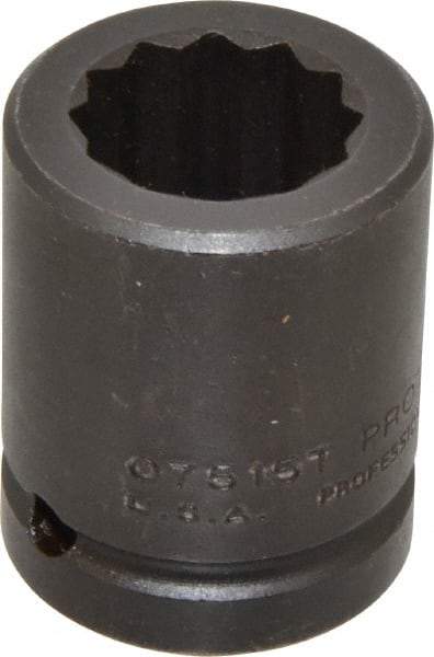 Proto - 3/4" Drive 15/16" Standard Impact Socket - 12 Points, 2" OAL - Eagle Tool & Supply