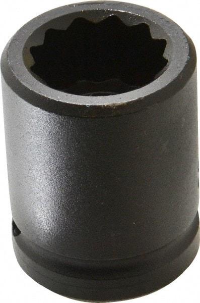 Proto - 3/4" Drive 1" Standard Impact Socket - 12 Points, 2" OAL - Eagle Tool & Supply