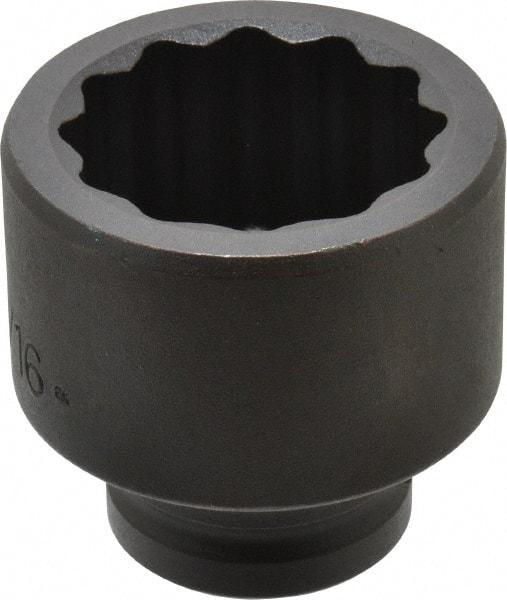 Proto - 3/4" Drive 1-13/16" Standard Impact Socket - 12 Points, 2-5/8" OAL - Eagle Tool & Supply