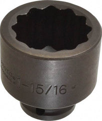 Proto - 3/4" Drive 1-15/16" Standard Impact Socket - 12 Points, 2-13/16" OAL - Eagle Tool & Supply