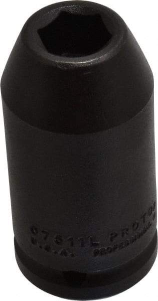 Proto - 3/4" Drive 11/16" Deep Impact Socket - 6 Points, 3-1/4" OAL - Eagle Tool & Supply