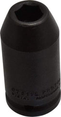 Proto - 3/4" Drive 11/16" Deep Impact Socket - 6 Points, 3-1/4" OAL - Eagle Tool & Supply