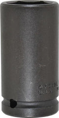 Proto - 3/4" Drive 1-3/16" Deep Impact Socket - 6 Points, 3-1/4" OAL - Eagle Tool & Supply