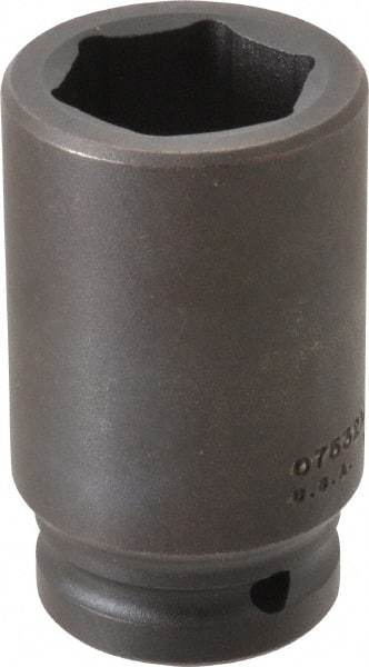 Proto - 3/4" Drive 32mm Deep Impact Socket - 6 Points, 3-1/4" OAL - Eagle Tool & Supply