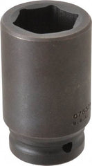 Proto - 3/4" Drive 32mm Deep Impact Socket - 6 Points, 3-1/4" OAL - Eagle Tool & Supply