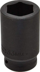 Proto - 3/4" Drive 33mm Deep Impact Socket - 6 Points, 3-1/4" OAL - Eagle Tool & Supply