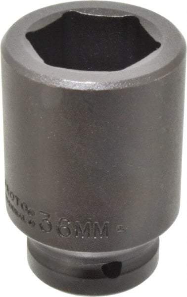 Proto - 3/4" Drive 36mm Deep Impact Socket - 6 Points, 3-1/4" OAL - Eagle Tool & Supply
