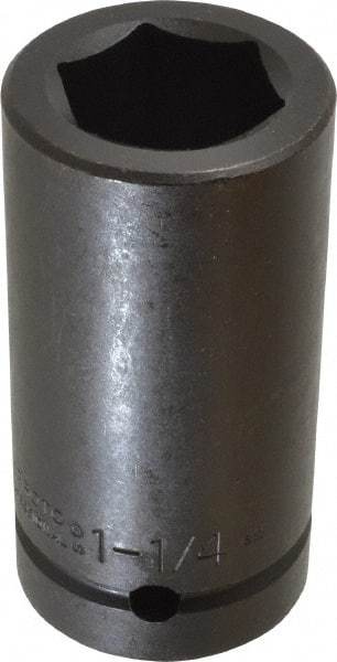Proto - 1" Drive 1-1/4" Deep Impact Socket - 6 Points, 3-3/4" OAL - Eagle Tool & Supply