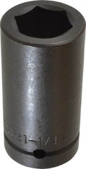Proto - 1" Drive 1-1/4" Deep Impact Socket - 6 Points, 3-3/4" OAL - Eagle Tool & Supply
