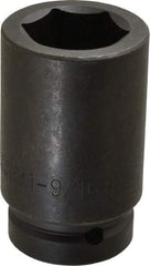 Proto - 1" Drive 1-9/16" Deep Impact Socket - 6 Points, 4" OAL - Eagle Tool & Supply