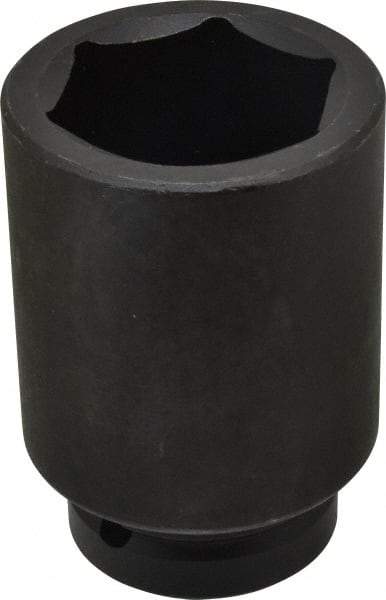 Proto - 1" Drive 2-1/8" Deep Impact Socket - 6 Points, 4-1/2" OAL - Eagle Tool & Supply