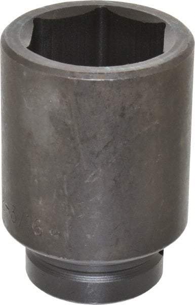 Proto - 1" Drive 2-3/16" Deep Impact Socket - 6 Points, 4-1/2" OAL - Eagle Tool & Supply