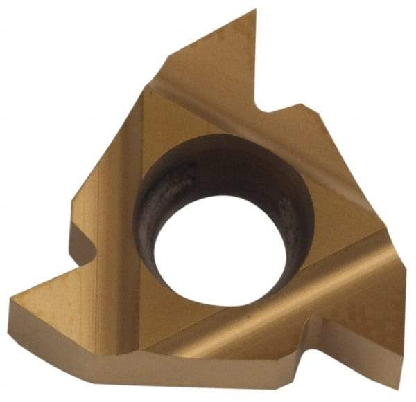 Hertel - 16IR Internal Right Hand 14 Whitworth Laydown Threading Insert - Grade HG330TR, TiAlN Coated Carbide - Eagle Tool & Supply