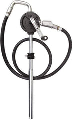 PRO-LUBE - Oil Lubrication 10 Gal/min Flow Cast Iron Rotary Hand Pump - For 15 to 55 Gal Container, Use with Diesel Fuel, Kerosene & Petroleum-Based Fluids, Do Not Use with Water-Based Media - Eagle Tool & Supply
