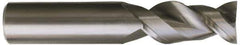 Kennametal - 3/8", 2 Flute, Single End, Solid Carbide, 0.03" Corner Radius End Mill - 2-1/2" OAL, 45° Helix, Right Hand Flute, 3/4" LOC, Right Hand Cut - Eagle Tool & Supply