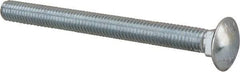 Value Collection - 7/16-14 UNC 5" Length Under Head, Standard Square Neck, Carriage Bolt - Grade 2 Steel, Zinc-Plated Finish - Eagle Tool & Supply