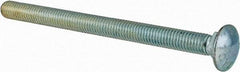 Value Collection - 7/16-14 UNC 6" Length Under Head, Standard Square Neck, Carriage Bolt - Grade 2 Steel, Zinc-Plated Finish - Eagle Tool & Supply