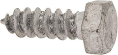 Value Collection - 5/16" Screw, 1" Length Under Head, Steel, Hex Head Lag Screw - Hot Dipped Galvanized, Grade 2 - Eagle Tool & Supply