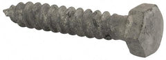 Value Collection - 5/16" Screw, 1-3/4" Length Under Head, Steel, Hex Head Lag Screw - Hot Dipped Galvanized, Grade 2 - Eagle Tool & Supply