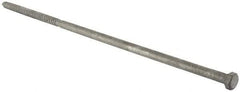 Value Collection - 1/2" Screw, 18" Length Under Head, Steel, Hex Head Lag Screw - Hot Dipped Galvanized, Grade 2 - Eagle Tool & Supply