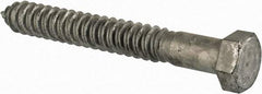 Value Collection - 3/4" Screw, 6" Length Under Head, Steel, Hex Head Lag Screw - Hot Dipped Galvanized, Grade 2 - Eagle Tool & Supply