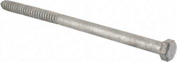Value Collection - 3/4" Screw, 14" Length Under Head, Steel, Hex Head Lag Screw - Hot Dipped Galvanized, Grade 2 - Eagle Tool & Supply
