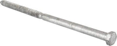 Value Collection - 3/4" Screw, 16" Length Under Head, Steel, Hex Head Lag Screw - Hot Dipped Galvanized, Grade 2 - Eagle Tool & Supply