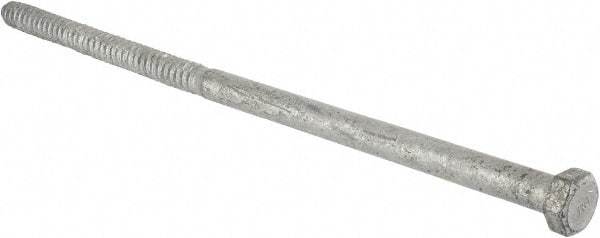 Value Collection - 3/4" Screw, 18" Length Under Head, Steel, Hex Head Lag Screw - Hot Dipped Galvanized, Grade 2 - Eagle Tool & Supply