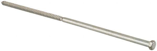 Value Collection - 3/8" Screw, 14" Length Under Head, Steel, Hex Head Lag Screw - Zinc Plated, Grade 2 - Eagle Tool & Supply