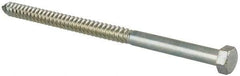 Value Collection - 1/2" Screw, 9" Length Under Head, Steel, Hex Head Lag Screw - Zinc Plated, Grade 2 - Eagle Tool & Supply